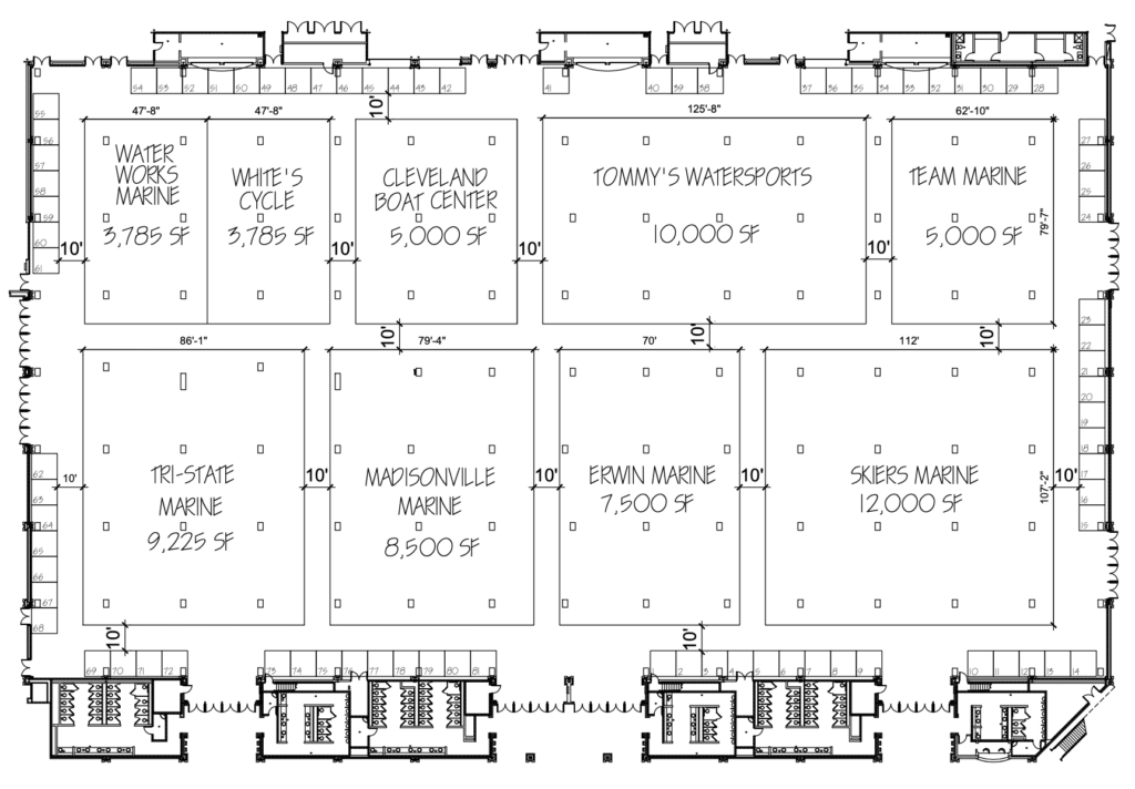 Floorplan Chattanooga Boat Show 2024