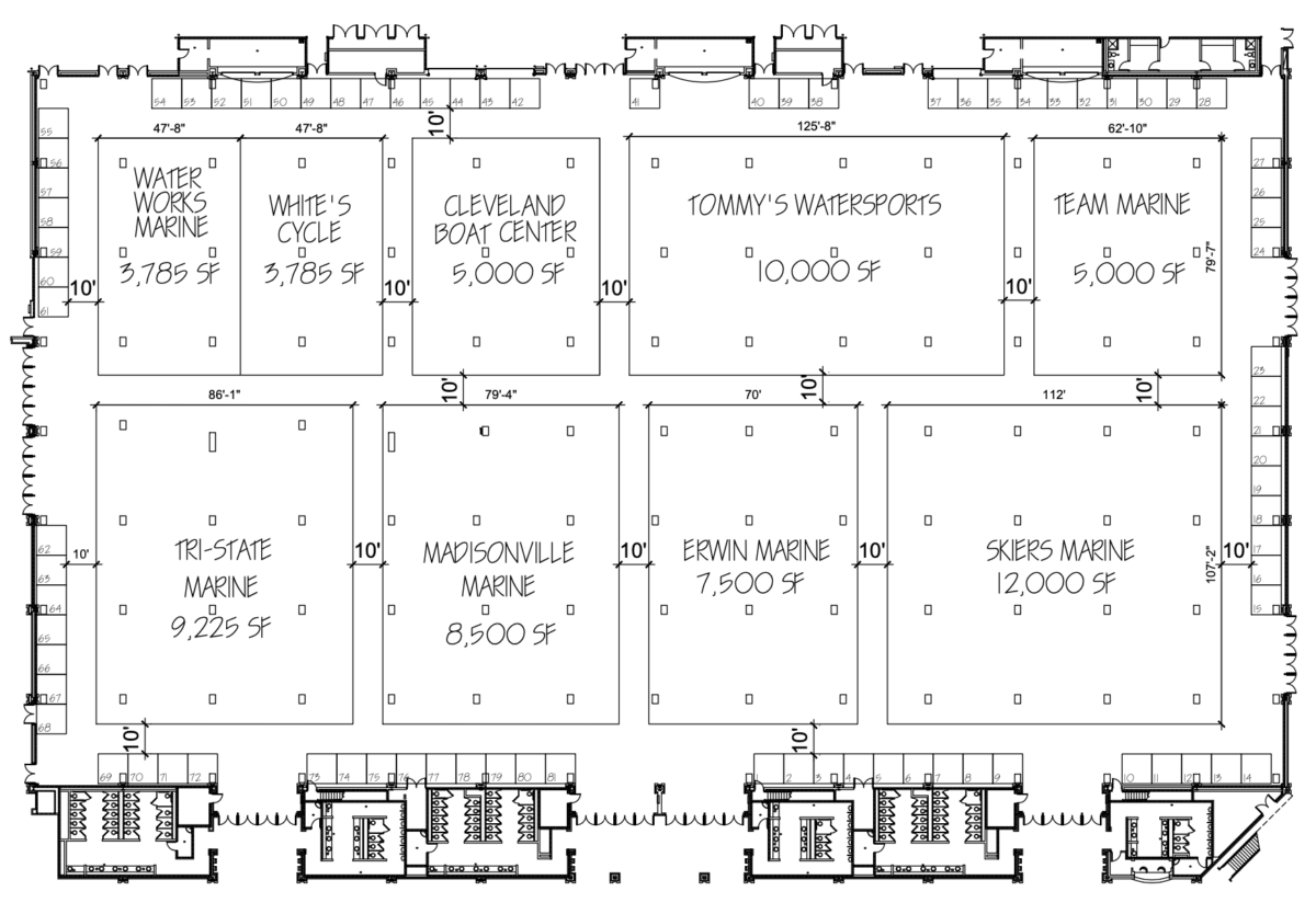 Floorplan Chattanooga Boat Show 2024